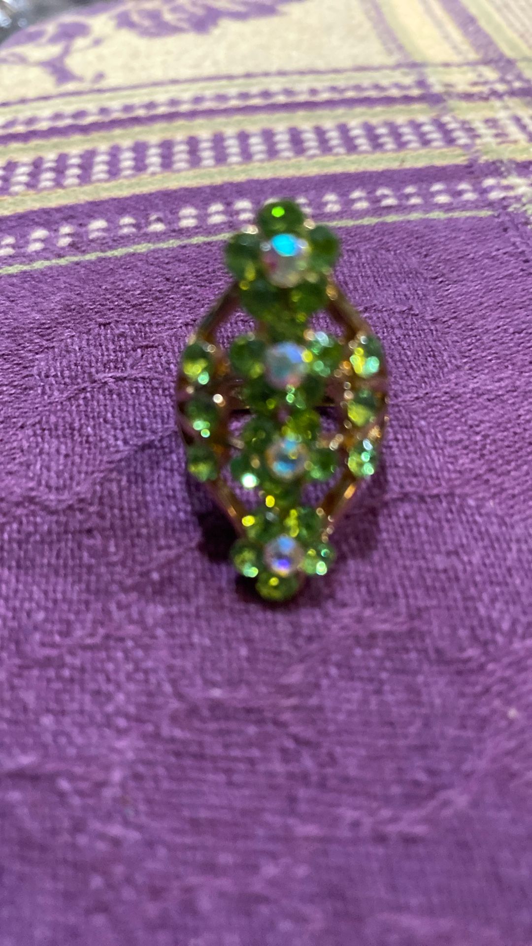 Green Flower Ring
