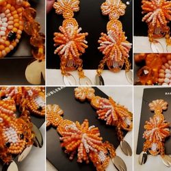 Bauble Bar LOBSTER BEAD EARRINGS MESA $12