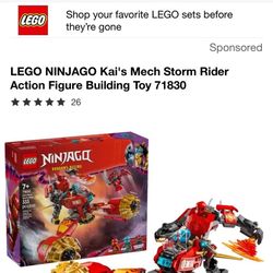  LEGO NINJAGO® Kai’s Mech Storm Rider – NEW & SEALED