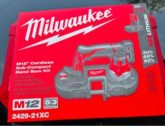 Brand new Milwaukee M12 bandsaw kit