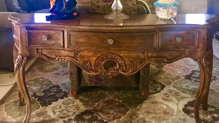 French provincial sofa table