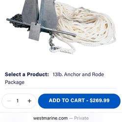 Anchor And Rode 13lb