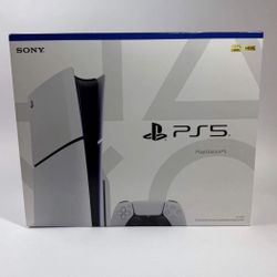 New Sony PlayStation 5 Slim Disc Edition PS5 1TB White Console Gaming System 
