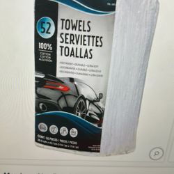 unite. 100% cotton towels white 14*17 / 52 per bag