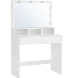 White vanity