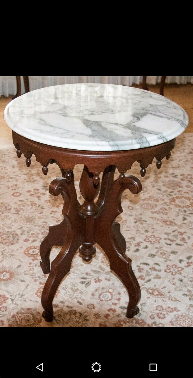 Pelham Shell and Leckie Marble Top Table