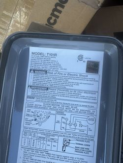 T101R Mechanical Timer Switch, 208-277 VAC 40 Amp,Pool Pump Switch, 24 Hour 12 ON/Off for Pump, Heavy Duty Pool Timers Outdoor, Timer for Pump Lights 