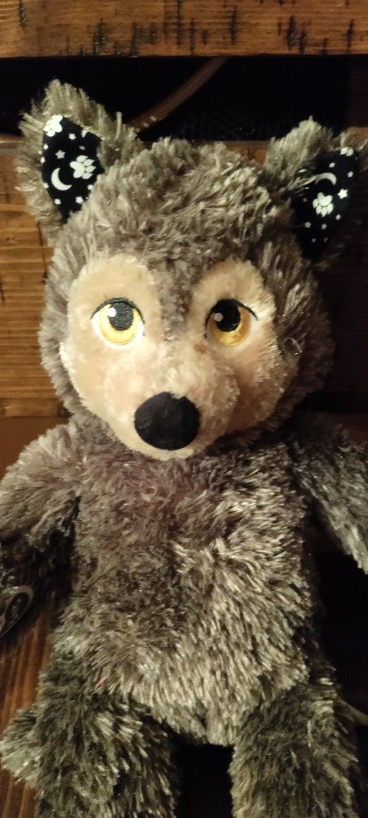 Build A Bear Retired Werewolf Wolf Howl O Ween Glow In The Dark Moon + Stars