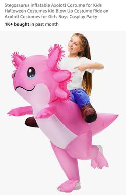 Kids Inflatable Axolotl Halloween Costume