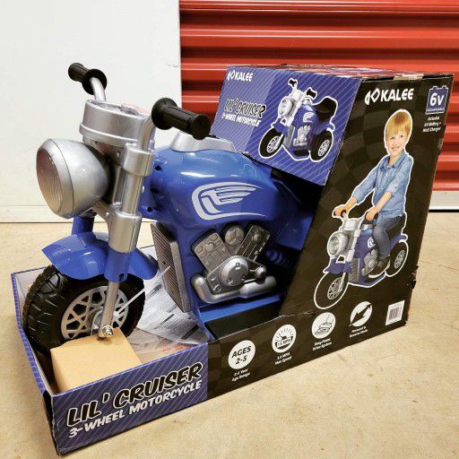 Kalee 6 Volt Blue Lil Cruiser Motorcycle Battery Powered Ride On