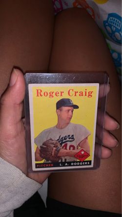 Roger Craig Dodgers Baseball Card
