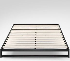 QUEEN 7” LOW PROFILE BED FRAME WITH WOOD SLATS👇👇👇CROSSROADS👇👇👇
