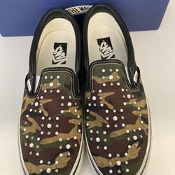 Vans Pearlized Camo 9.5 Slip On 98 LX Old Skool 36