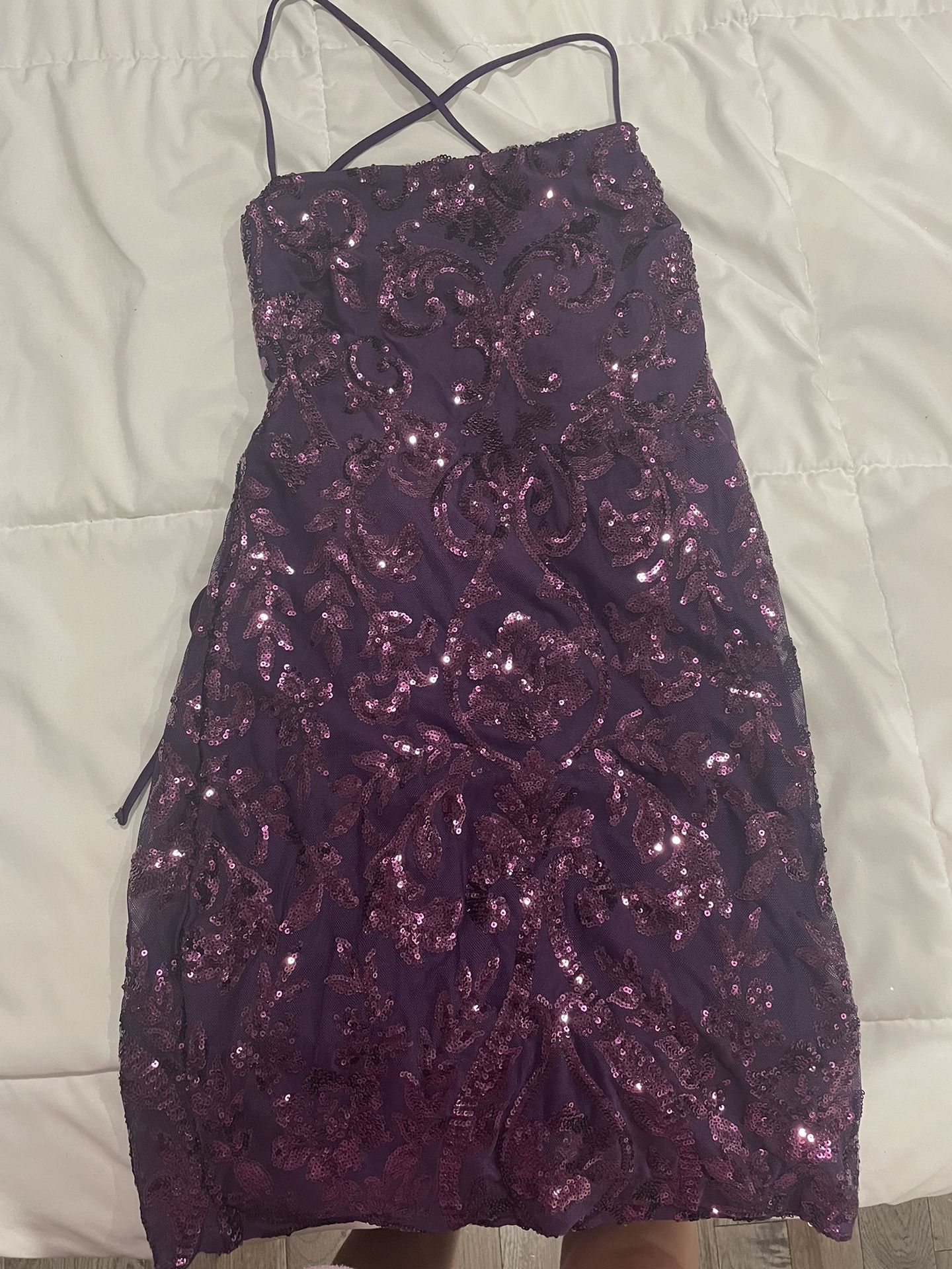 Windsor purple sequin dress 