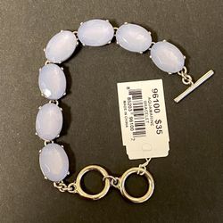 Aquamarine, genuine crystal bracelet