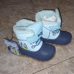 Bluey Winter Snowboots Waterproof New Warm In The Inside 