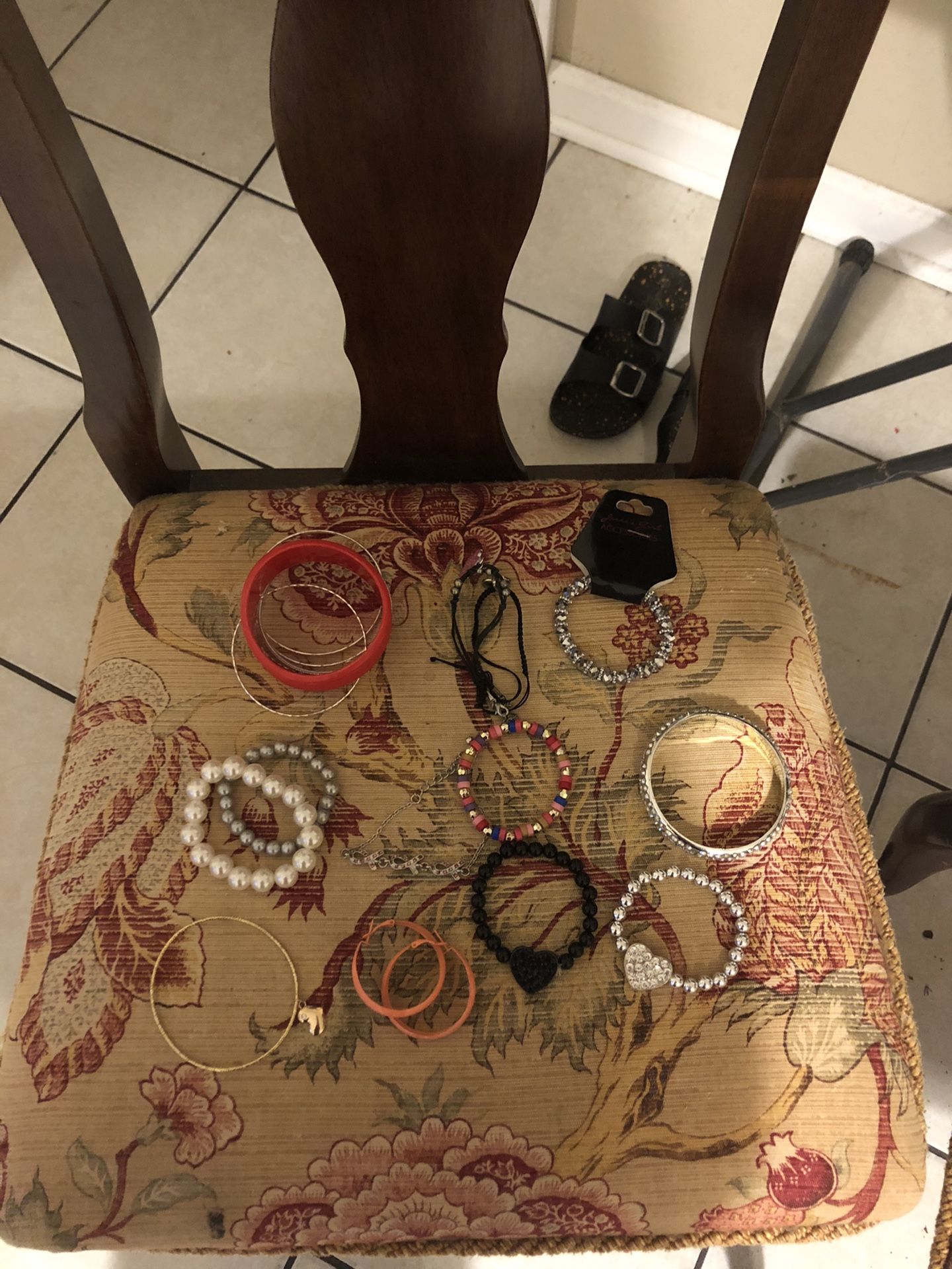 Necklace, chokers, earrings, & bracelets