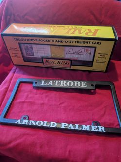 Arnold Palmer  Bundle - MTH RailKing Train NIB & Dealership License Frame