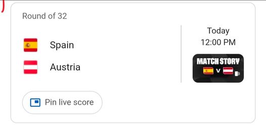 WORLD CUP MATCH TODAY SPAIN AND AUSTRIA