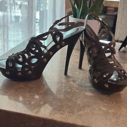 Jessica Simpson Dark Chocolate Platform Heels 