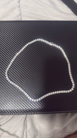 Diamond Tennis Chain in White Gold-5mm- 14k white gold plated/20”/ white gold (GLD)