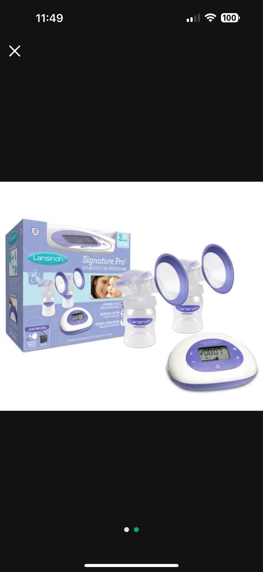 Lansinoh SignaturePro Maternity Double Electric Breast Pump NEW