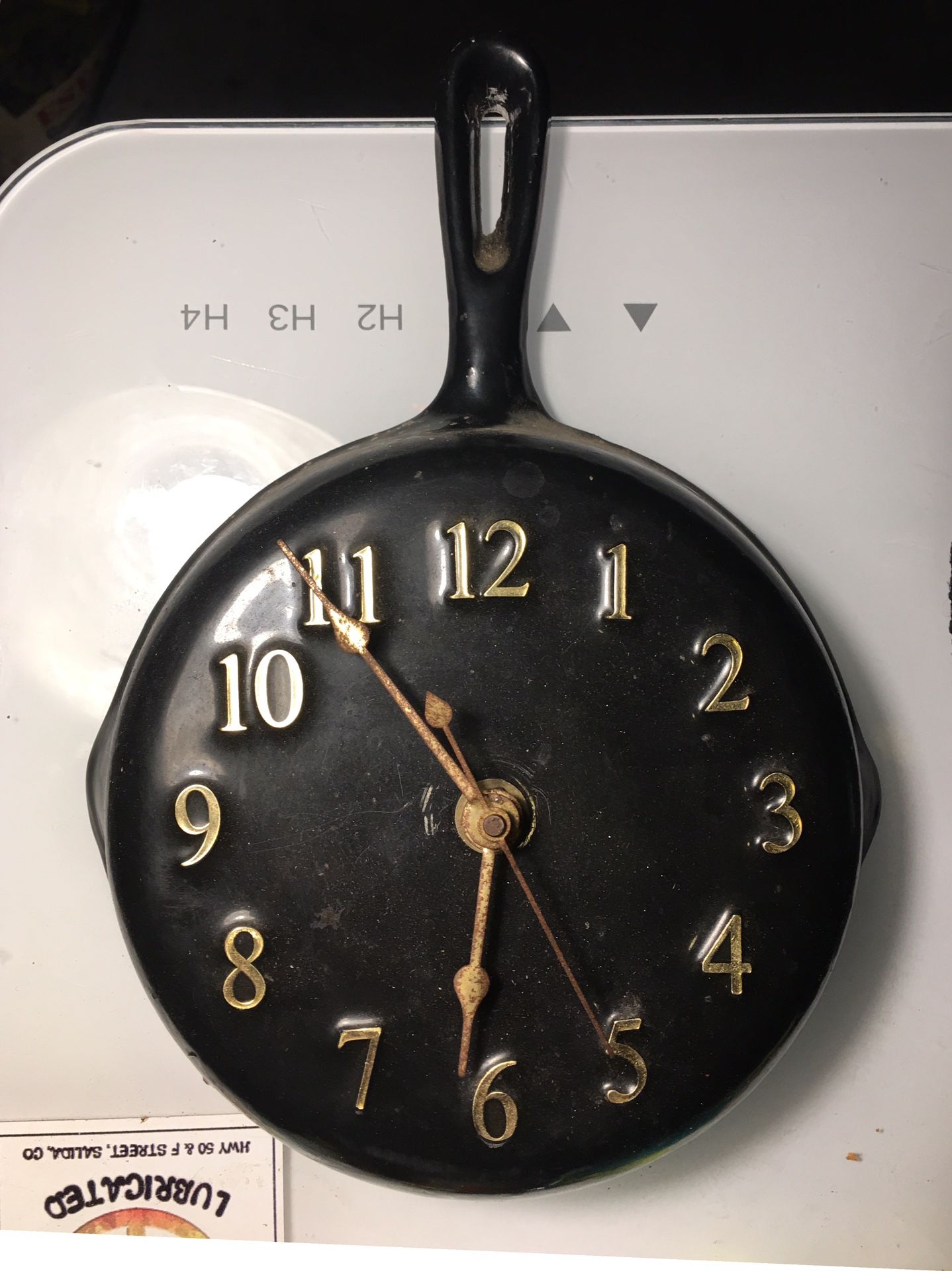 Rare Antique Cast Iron Wall Clock