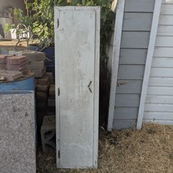 ANTIQUE WALL MOUNT IRONING BOARD IN CABINET 