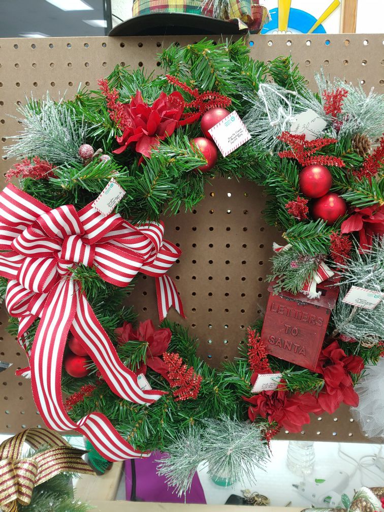 Letters to Santa wreath