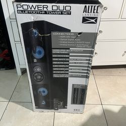 Altec Lansing Power duo Bluetooth tower set