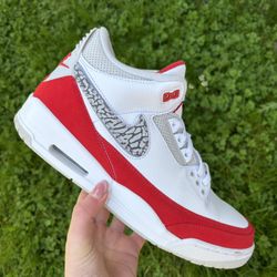 Jordan 3 Tinker White University Red