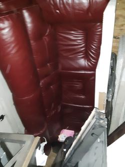 Leather sofa electric reclining