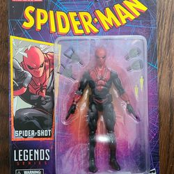 marvel legends series spiderman spider-shot