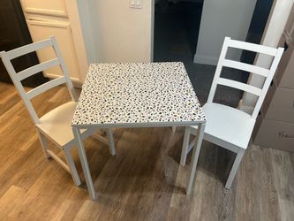 IKEA MELLTORP Dining Table + 2 NORDVIKEN Chairs + FREE Chair Cushion