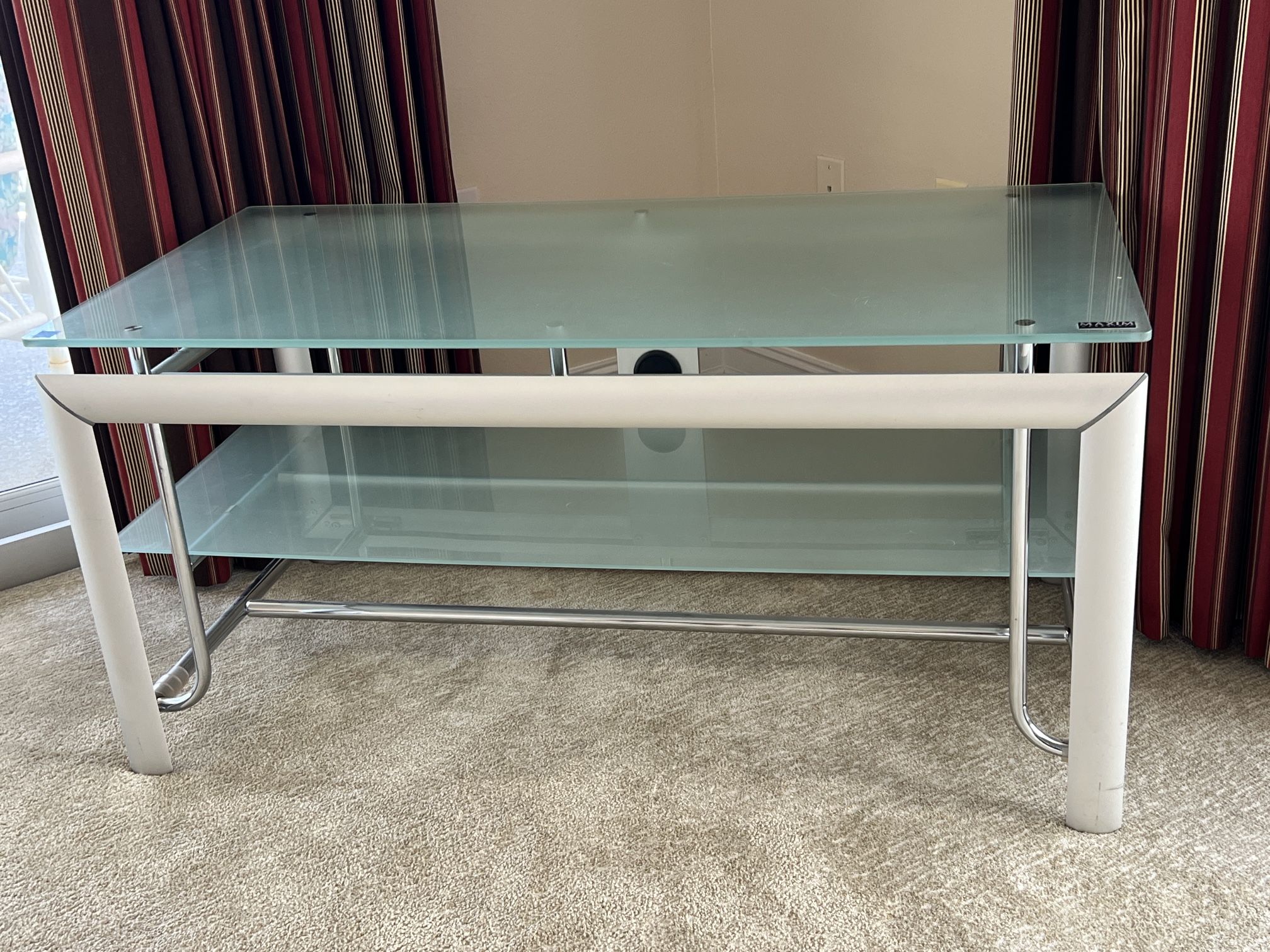 Frosted Glass TV Stand