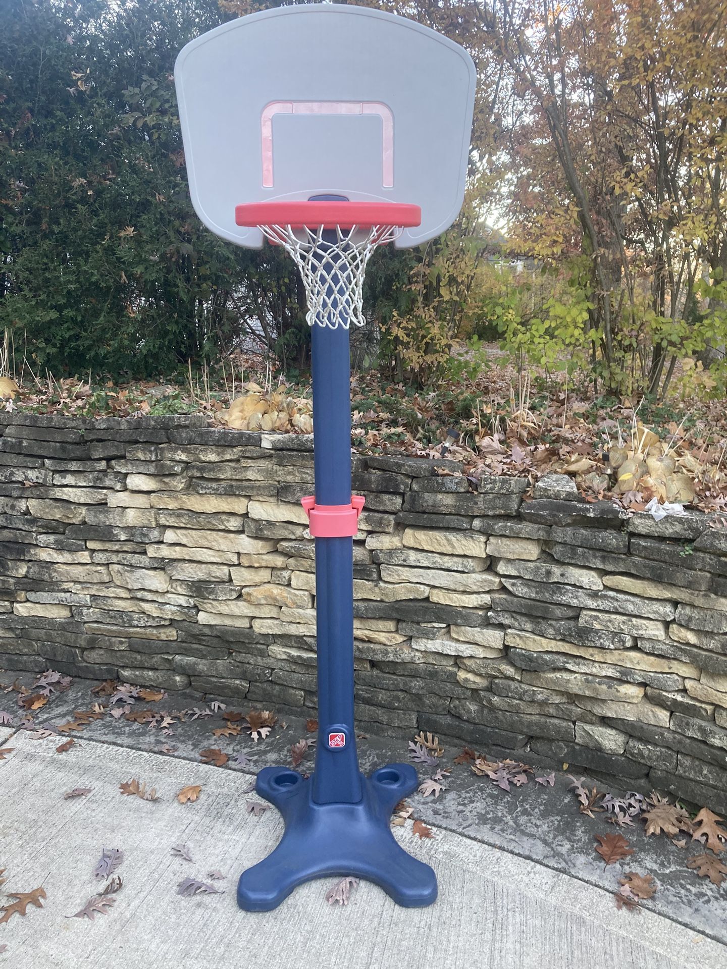 Step2 DELUXE Adjustable Height Basketball Hoop For Outdoors Or Even Great For Basement! Goes Very Tall! Save Big Money- Like New!