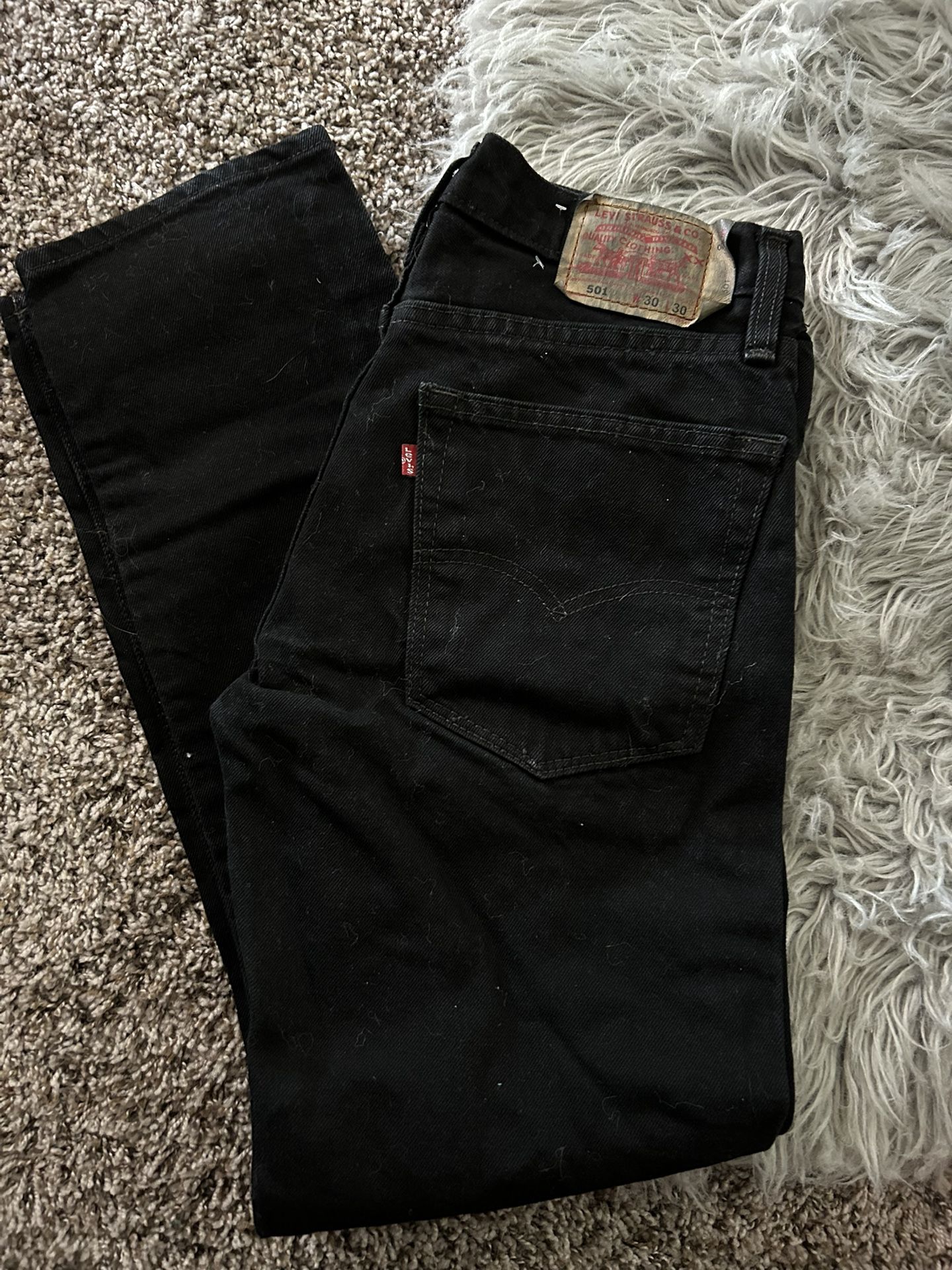 501 Levi Black Pants