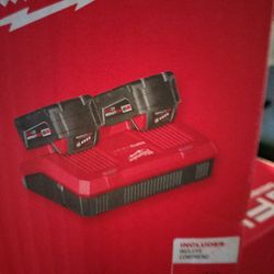 Milwaukee Dual Charger & Nail Gun