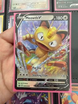 Meowth V Pokémon Black Star Promo Card