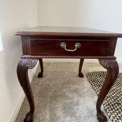 Wood Bedside Table With Drawer 