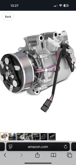 AC Compressor with Clutch Compatible with Honda Civic 1.8L 2006-2011, 