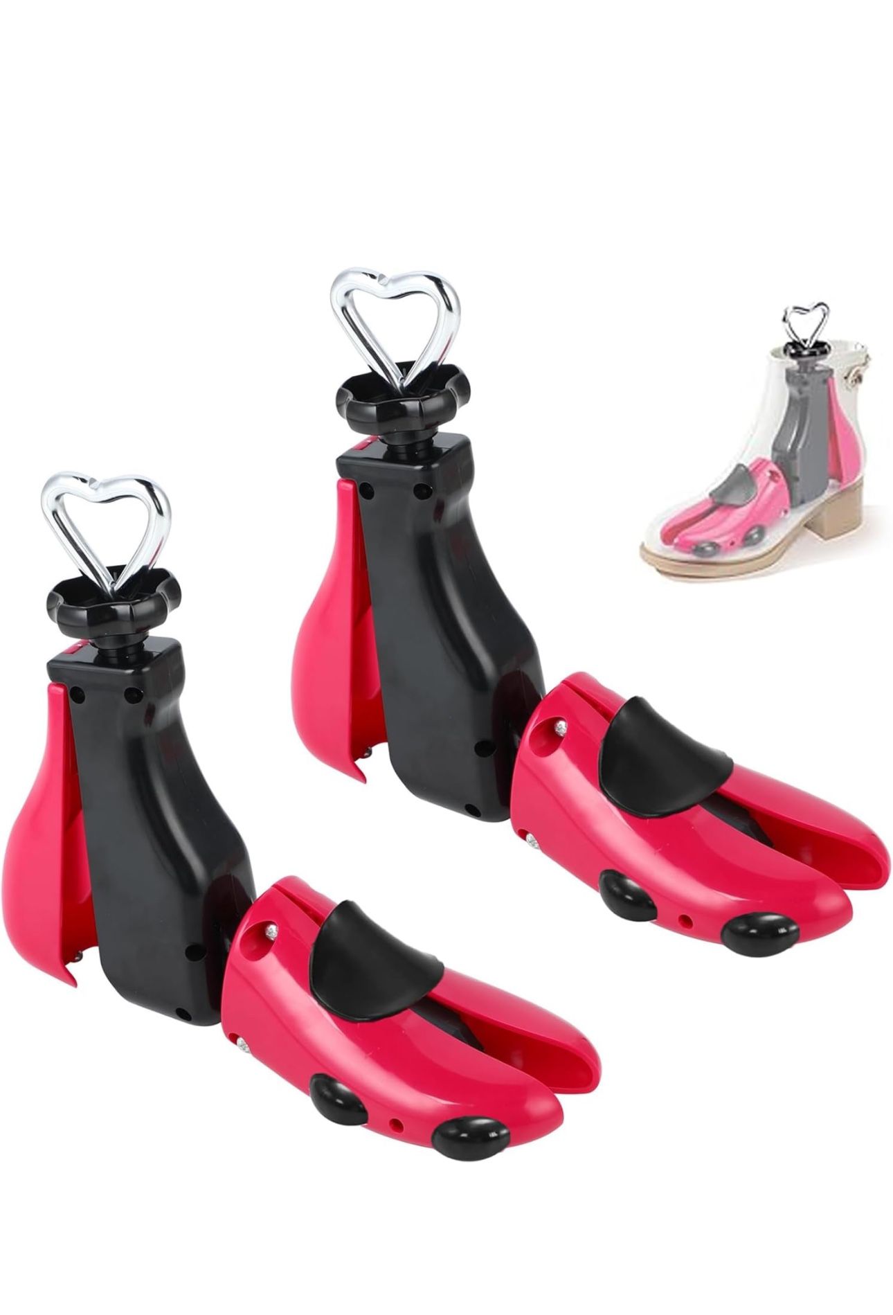 Shoe Stretchers Wide Feet for Men Women, Professional 4-Way Boot Stretcher Stretch Width & Length, Boot Widener Stretcher