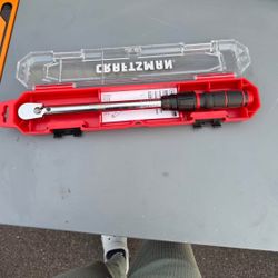 CRAFTSMAN CMMT99433 3/8" DRIVE MICROMETER TORQUE WRENCH 20-100 FT/LB