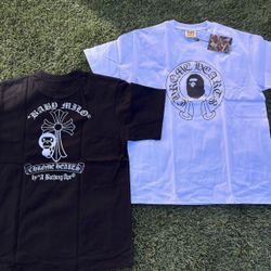 Bape X Chroma Hearts Tee Shirt