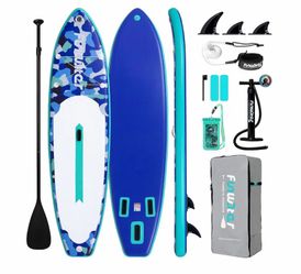 11' SUP ,Anti-Slip EVA Deck,Versatile Yoga/Family Inflatable Paddle Boards for Adults & Youth of All Skill Levels