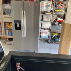 Whirlpool Stainless Steel Fridge (Side By Side)