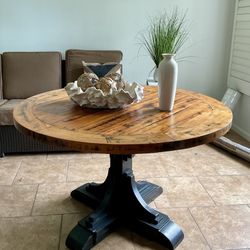 Round Wood Dining Table
