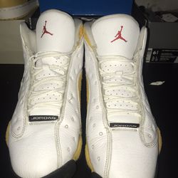 Jordan 12s White/Yellow