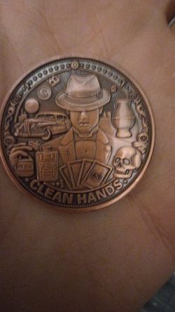 Clean Hands Dirty Money 1oz Copper Round 