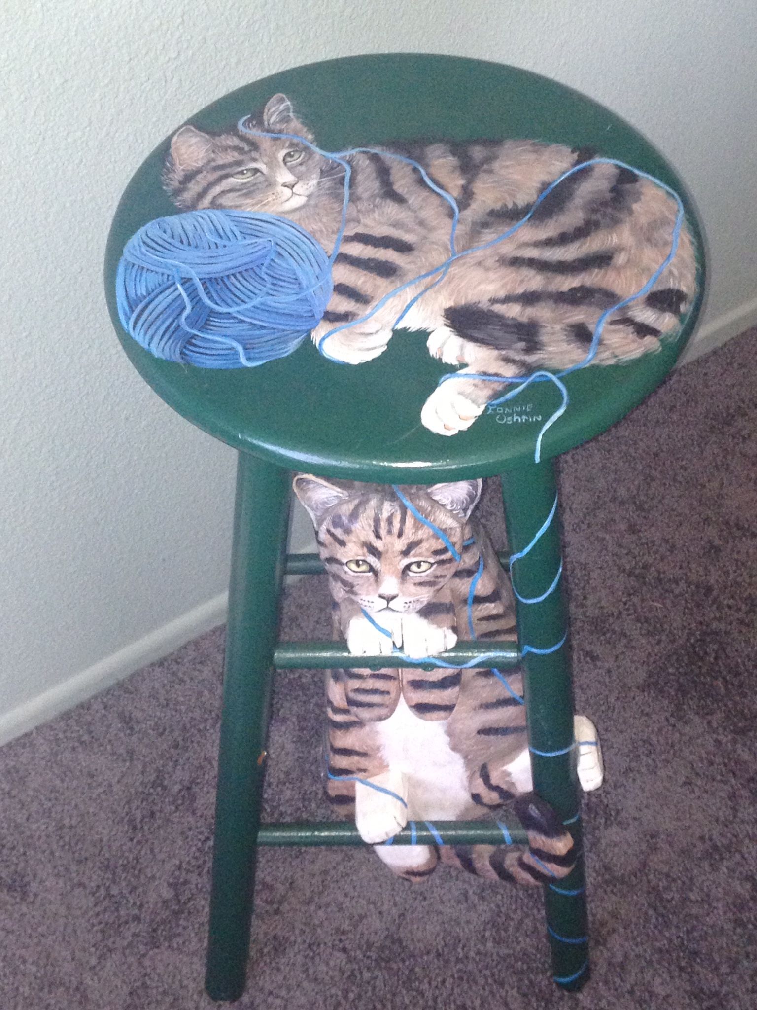 Bar Stools. And Hat Box